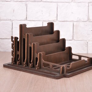 desk organizer wood docking station men charging station Nightstand Valet Father's Day Gift Ideas image 4