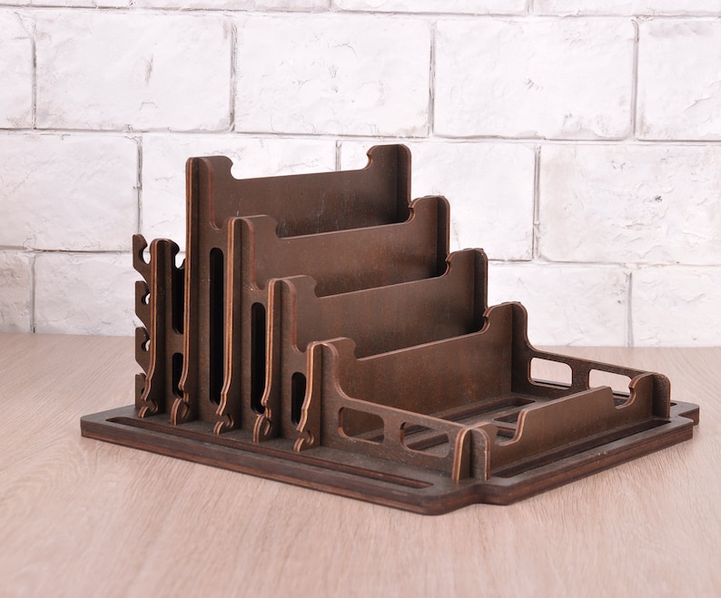desk organizer wood docking station men charging station Nightstand Valet Father's Day Gift Ideas image 4