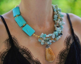Unusual shop chunky necklaces