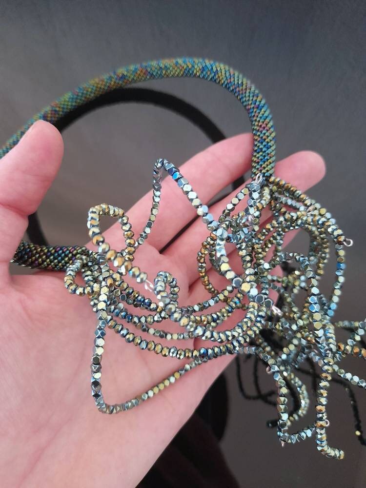 Modern Necklace for Women Wearable Art Necklace Christmas Etsy