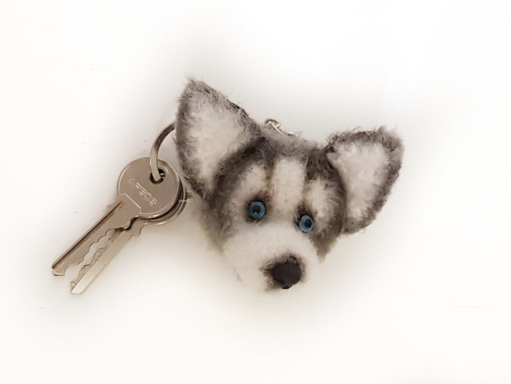 Custom Dog keychain . Husky. / Realistic dog's head / Etsy