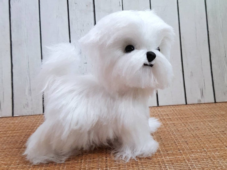 Shih Tzu stuffed animal pet / Realistic dog / Maltese lapdog | Etsy