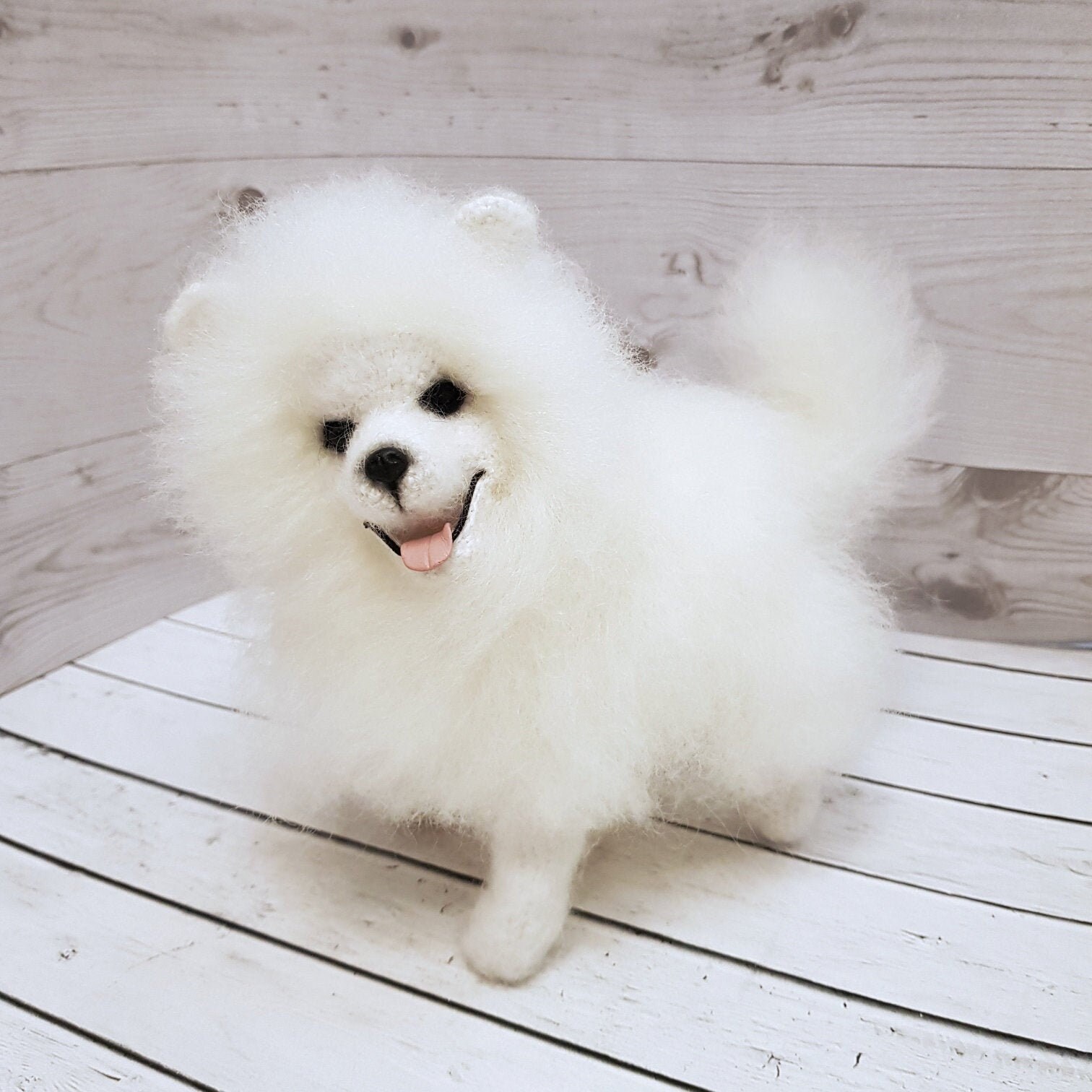 Pommersche Spitz Teddy Hund kleine Spitz realistische Hund Etsy