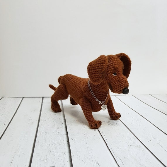 realistic stuffed dachshund