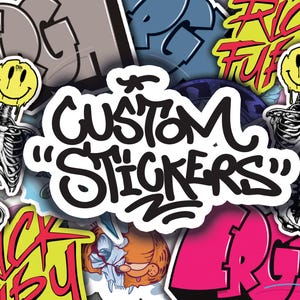 100 x op maat gemaakte gestanste stickers: jouw ontwerp tot leven gebracht in elke vorm, branding, verpakking, sticker, reclame, promoties, stickers