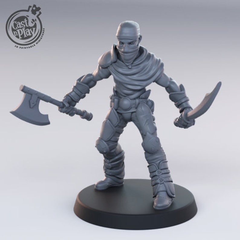 Melee DnD Tabletop Gaming Miniature Painting Dungeons and Dragons Bandits