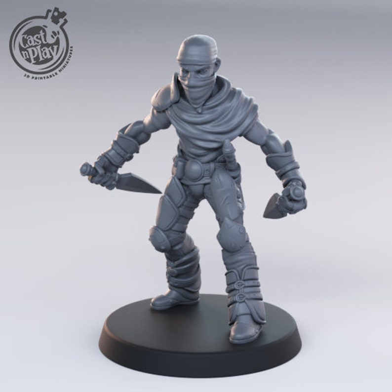 Melee DnD Tabletop Gaming Miniature Painting Dungeons and Dragons Bandits