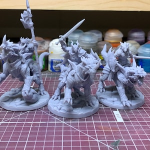 Dragonborn Riders - DnD, Dungeons and Dragons, Tabletop Gaming, Miniature Painting