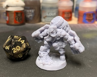 The Brewmaster Dwarf Hero Miniature – Fantasy Brewer and Tavern Character for Tabletop RPGs