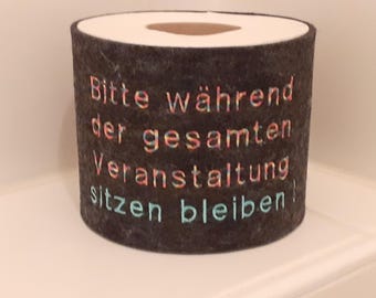 Toilet rolls - embroidered hiders