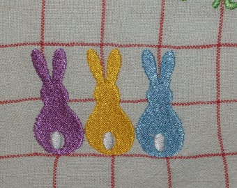 Embroidered tea towel
