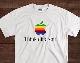 shirt with apple logo