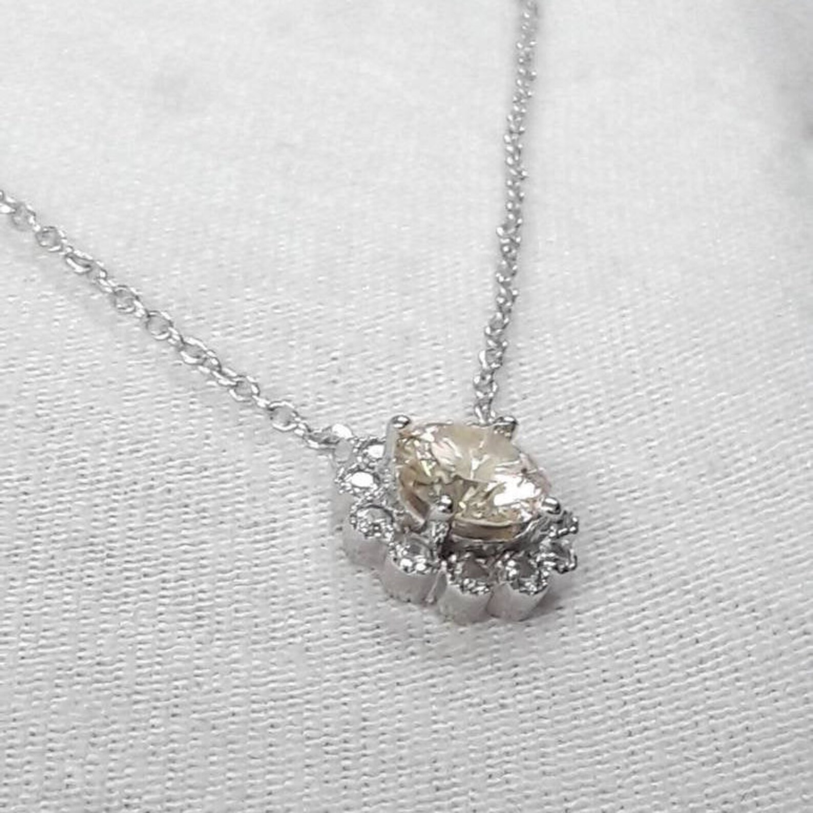 Moissanite Pendent Necklace925 Sterling Silver - Etsy