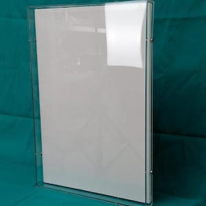 Frame Box For Art, with a Blank Stretched Canvas, Acrylic Frame Box For Painting, Custom Frame Box, Acrylic Case Cover Plexiglass Shadow Box