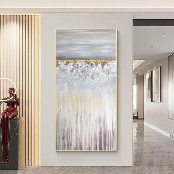 アクリル抽象画 金銀 アクリル抽象画 金銀 金銀】テクスチャーアート 現代アート 抽象