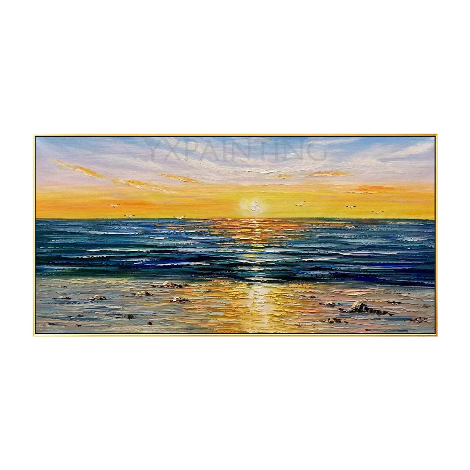 Extra Large Seascape Handmade Painting on Canvas Etsy
