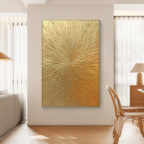 美術品・アンティーク・コレクション キャンバスアート Sunburst Gold