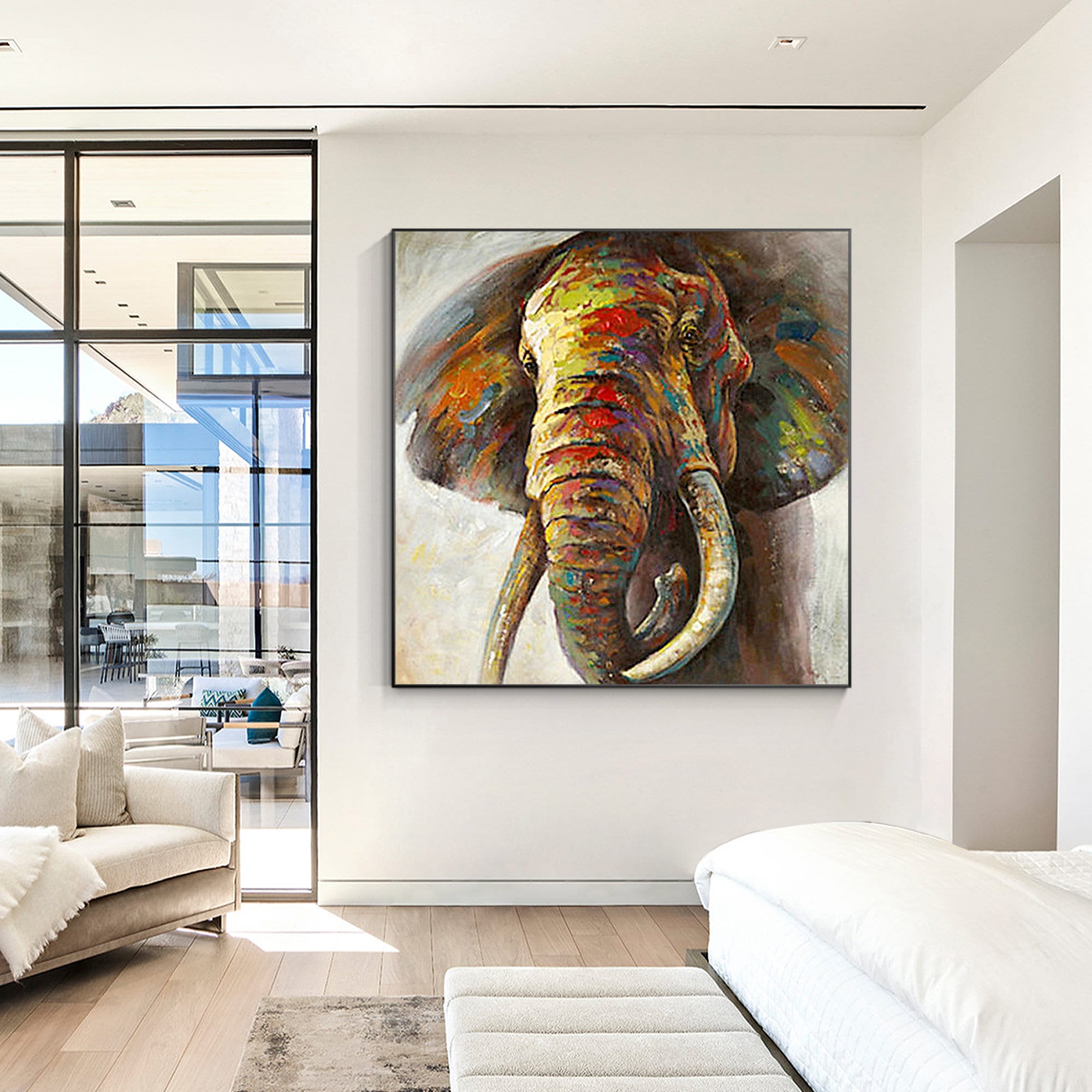 Cuadro Leon Runa Art Cuadro Decorativo U00c1frica Elefante 1 Parte Moderno Cuadro Lienzo No Tejido Para 1324861 Pinturas Para Lienzo