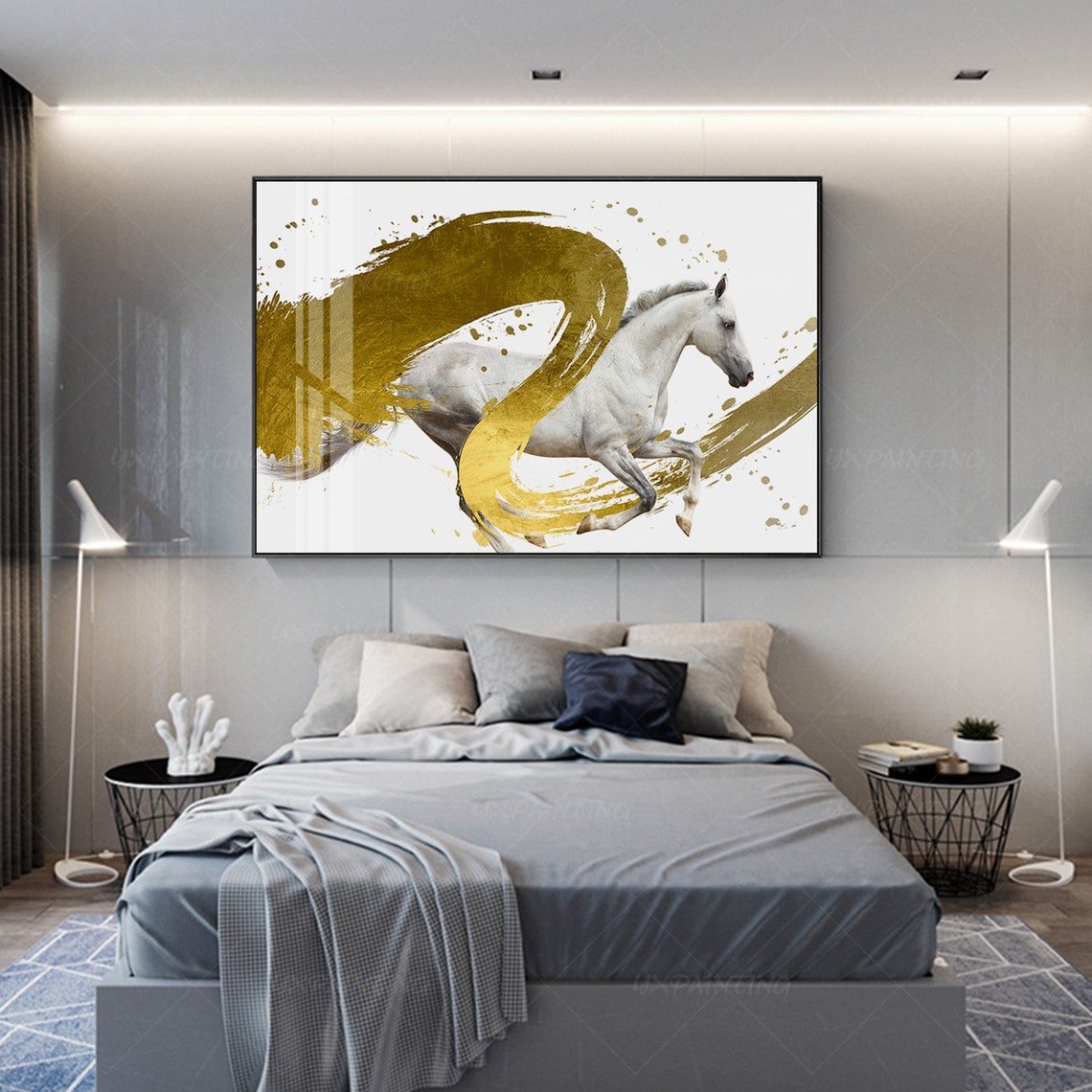 Gold art print animal printable art ready to hang abstract Etsy