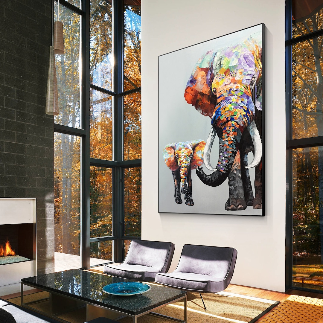 絵画  ｜手描き｜油絵 ｜オリジナル ｜象 ｜ELEPHANT 絵画 ｜手描き｜油絵 ｜オリジナル ｜象 ｜ELEPHANT 象オリジナル絵画