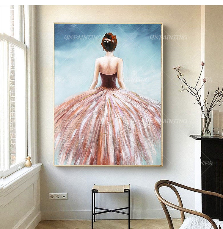 Ballerina painting Modern Abstract art Acrylic Painting On Etsy