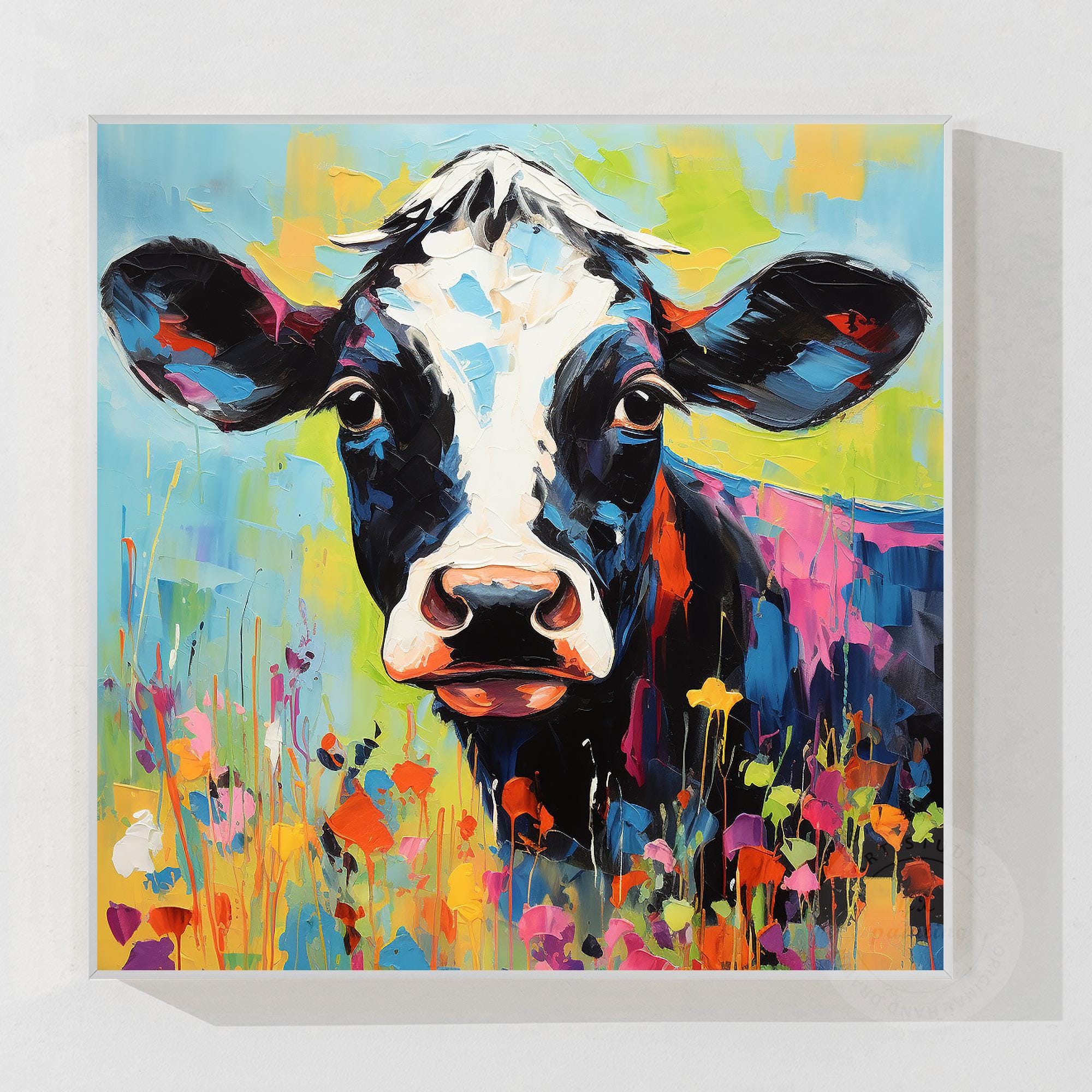 キャンバス 油絵　専用　カラフルCOWS  　1 キャンバス 油絵専用カラフルCOWS 5 【公式通販】