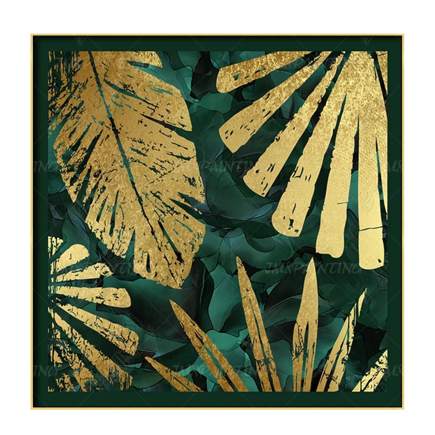 Gold print Abstract print Painting Canvas print Large painting Etsy