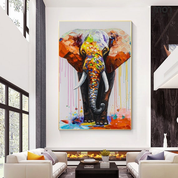 絵画  ｜手描き｜油絵 ｜オリジナル ｜象 ｜ELEPHANT 絵画 ｜手描き｜油絵 ｜オリジナル ｜象 ｜ELEPHANT