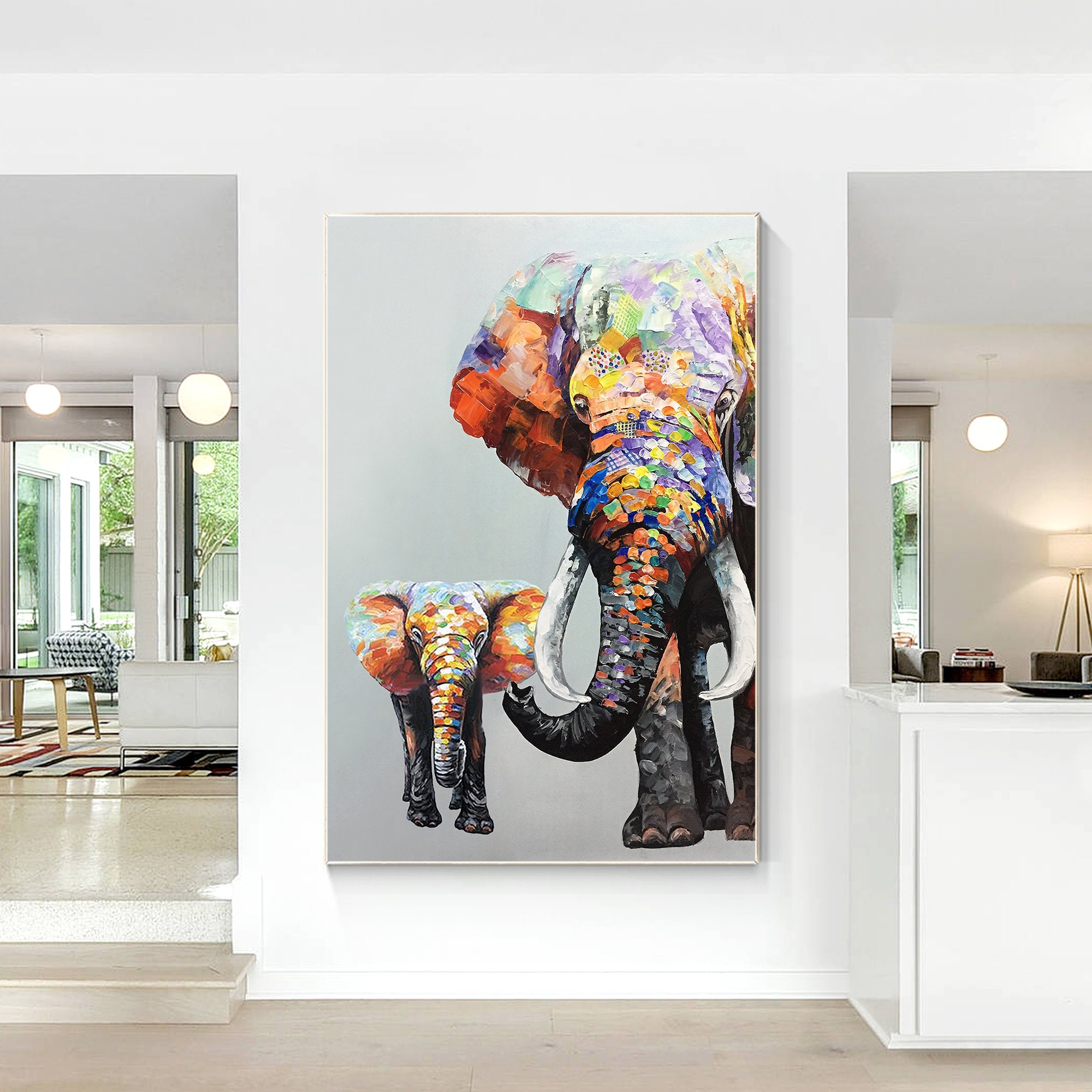 インテイリア 壁 絵 絵画 ぞう ゾウ 象 エレファント Society6