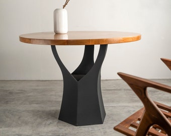 319 Namu Table Base (18"L x 16"W x 28"H) Handmade Metal Base (1 piece) | Furniture Legs, Dining Table legs | FLOWYLINE DESIGN