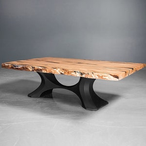 Coffee Table Legs (W40" x H16") | Handmade Metal Pedestal, Table Legs Metal, Furniture Base, Coffee Table Base| FLOWYLINE DESIGN 208 Haru