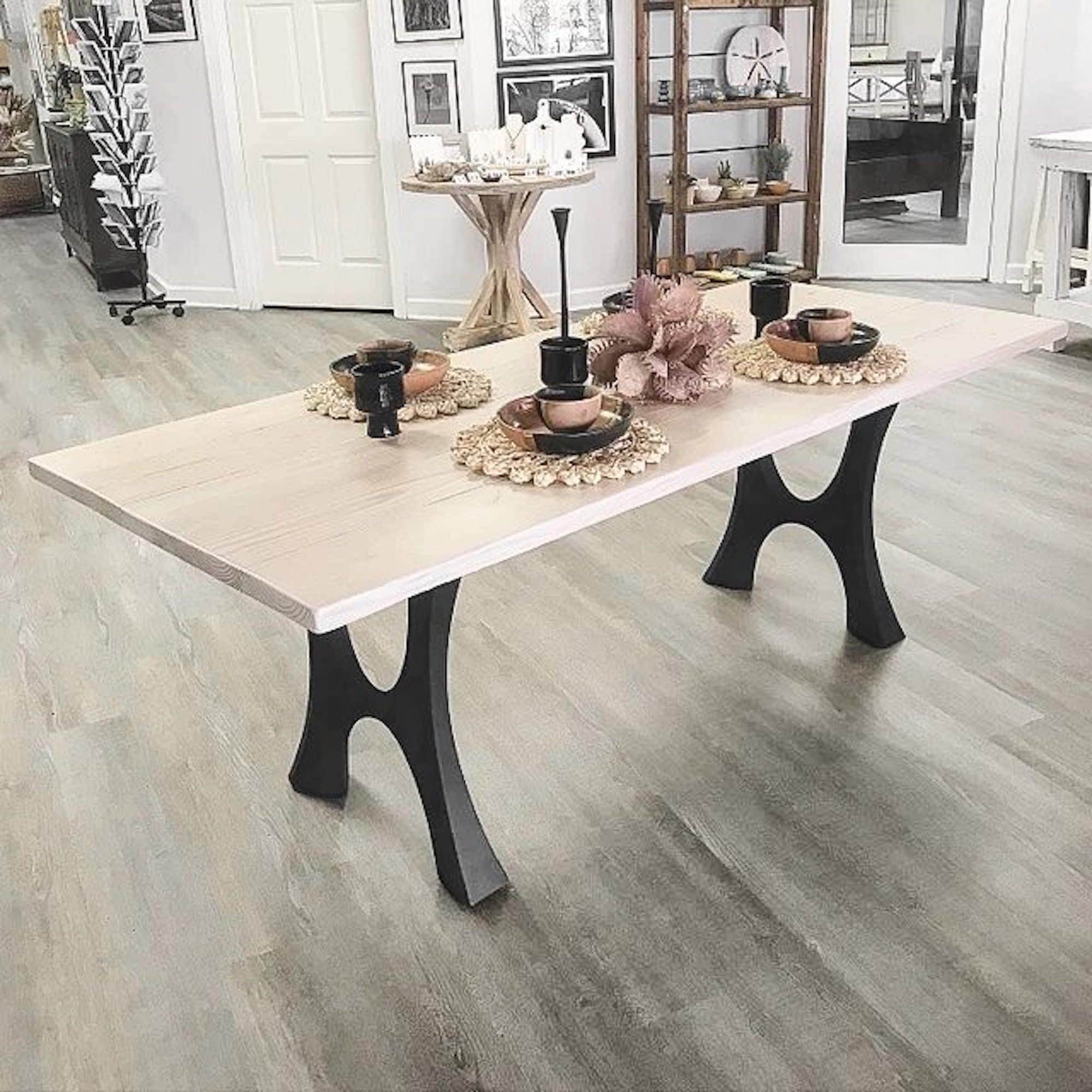 Table Legs W23 X H28 Metal Table Legs Furniture Legs set of 2 Pcs