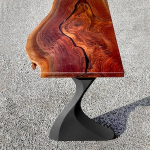 Table Legs, Desk Leg (W23 x H28) (set of 2 pcs) Table Legs Metal, DIY Dining Table Legs, Steel Table Legs - Flowyline Design 415 Botas