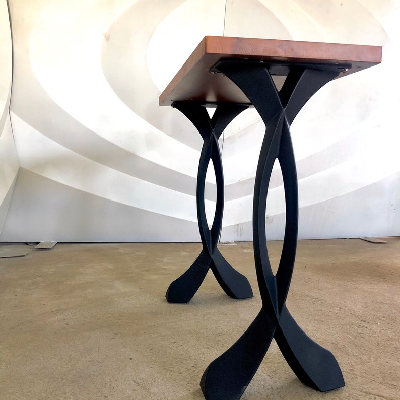 207 Curva Metal Side table legs 28 Console table Etsy