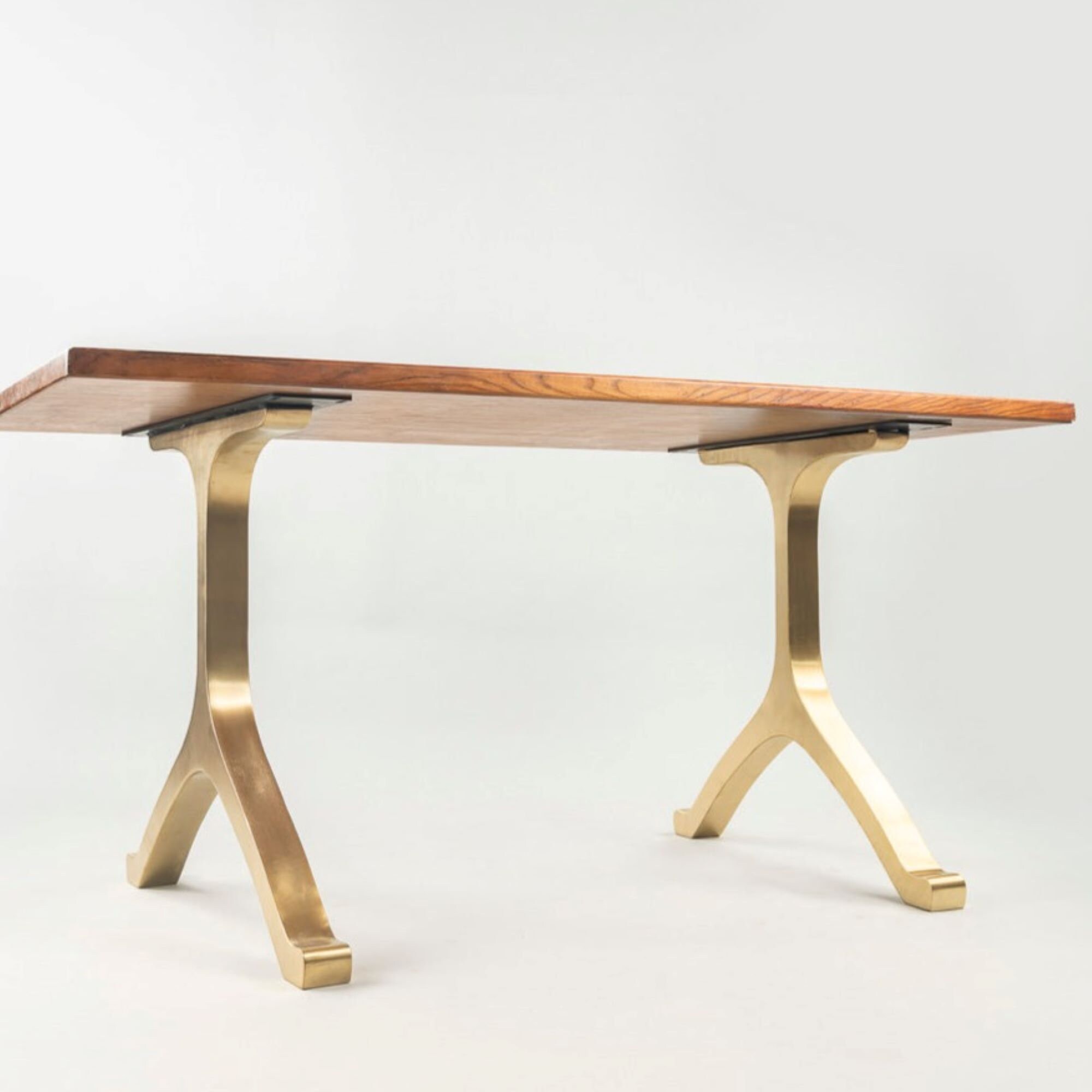 Brass wishbone sale table legs