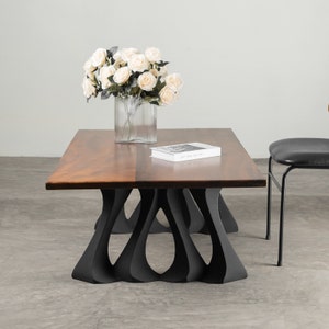 Coffee Table Legs (W26" x H16") | Handmade Metal Legs (set of 2 pcs) | Furniture Legs | FLOWYLINE DESIGN 202 Radix