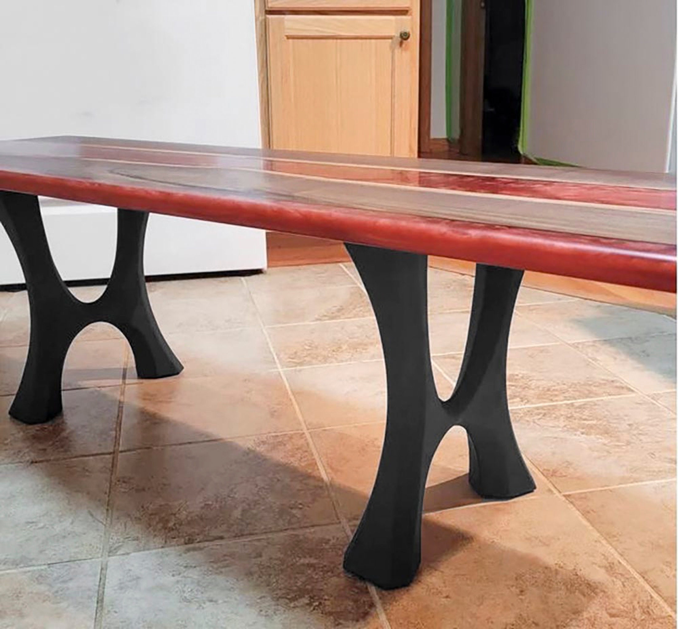 Bench Legs Metal Coffee Table Base 103 Haru W13 6 X H16 Etsy 日本