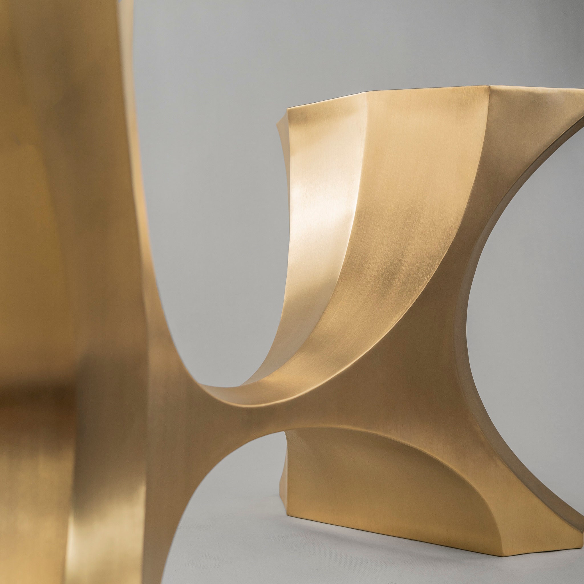 Gold Table Base 50 X 22 X H28 310 Hoshi Handmade Base for Etsy