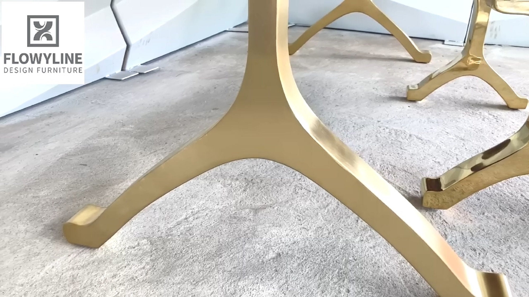 Brass Gold Glittering Gold Metal Table Legs set of 2 Etsy