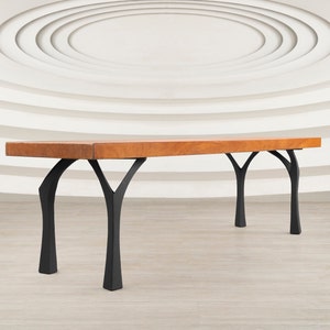 Coffee Table Legs, Bench Legs (W4x W7 x H16) Modern Bench Legs,End Table Legs, ONLY Furniture Legs (set of 4 pcs) Flowyline Design 118 Faras