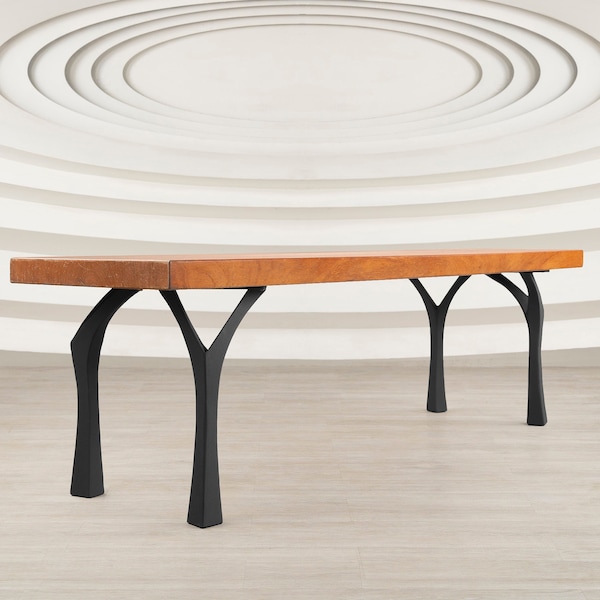 Coffee Table Legs, Bench Legs (W4x W7 x H16) Modern Bench Legs,End Table Legs, ONLY Furniture Legs (set of 4 pcs) Flowyline Design 118 Faras