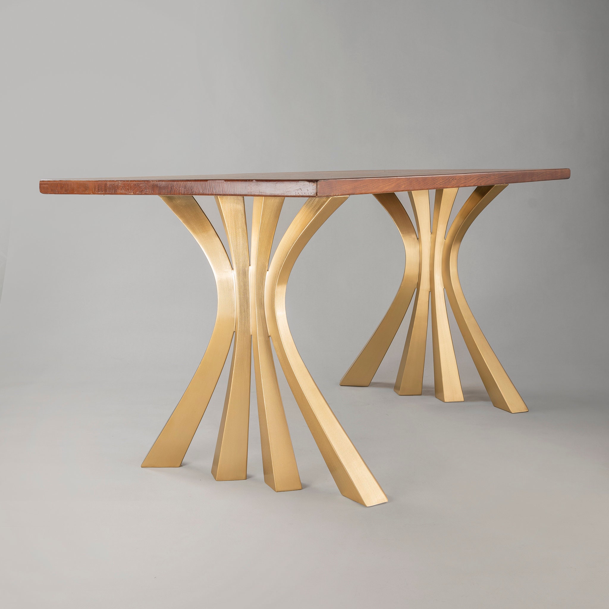 Metal Table Legs set of 2 Pcs DIY Stainless Steel Furniture - Etsy