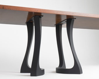 Table Legs (W22 x H28) (set of 2 pcs) Metal Table Legs DIY Steel Furniture, Steel Table Legs, Desk Legs - Flowyline Design 436 Uzar
