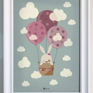 Poster, Nursery Picture, Print, Bunny