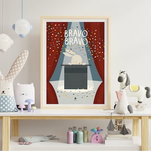 Poster, Kinderzimmerbild, Druck, Zirkus Hae