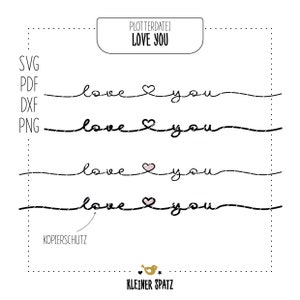 ARCHIVO DEL PLOTTER TE AMO | letras | Amor | boda | Corazones | cumpleaños | svg | dxf | pdf | png