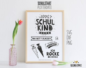 Archivo de plotter "Colegial" | cono de la escuela | Inscripción | regreso a la escuela | 1ra clase | escuela de rock | DXF, SVG, PNG | Trazado | archivo de trazador