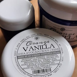Creme: Orange Vanilla Shea Avocado Body Cream