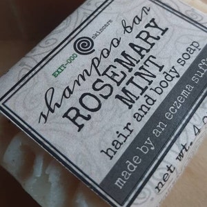 SBar: SHAMPOO BAR Rosemary Mint