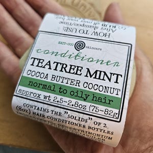 Hair: Tea Tree Mint Solid Hair Conditioner Bar